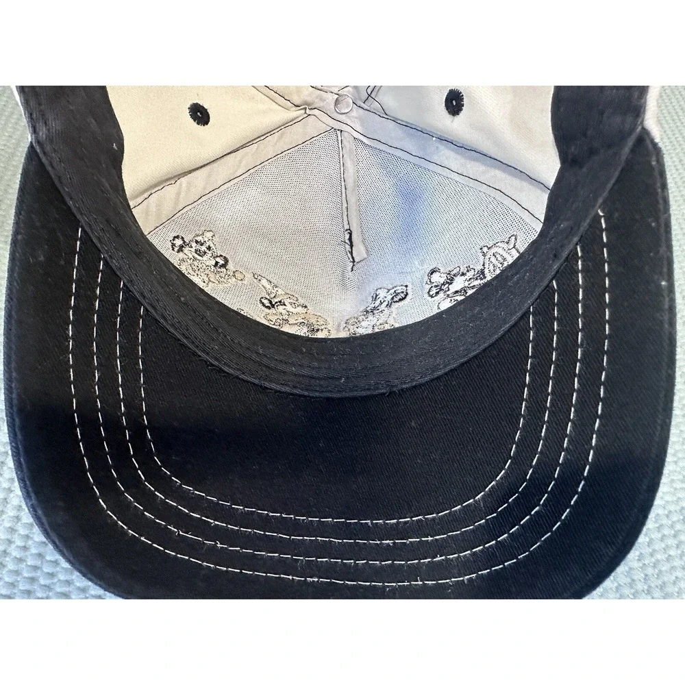 VTG Y2K Disney Mickey Mouse Classic‎ Black Authentic Baseball Cap Hat Strapback